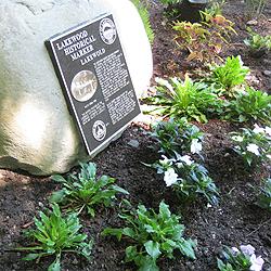 Marker at Lakewold Gardens