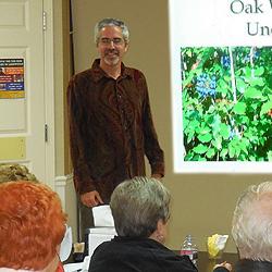 Prof. Fritz's presentation included slides of typical prairie flora and fauna.