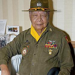 Sgt (ret) Dan Figuracion, among the last of the Philippine Scouts, at our 2014 Salute to Pierce County. 